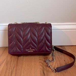 kate spade maroon bolsa